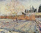 Orchard with cypress by Vincent van Gogh